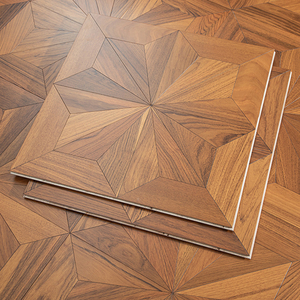Suelo de Parqué de Madera de Teca Natural de Lujo con Patrón de Diamante, Madera Multicapa para Interiores - Product Image 6