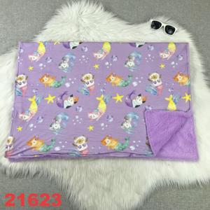 Mantas Personalizadas con Estampados Adorables, Excelente Calidad, Artículo Nuevo de Fábrica, Venta al Por Mayor, Color Rosa, Sábana para Siesta de Princesa - Product Image 5