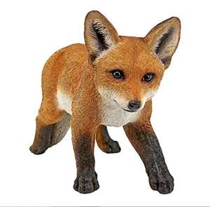 2026 Polyresin <span class=keywords><strong>Animal</strong></span> Cavorting Carmine Baby Red Fox Estatua, Acabado a todo color - Product Image 1