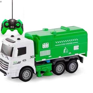 Camion à ordures pour la <span class=keywords><strong>gestion</strong></span> des déchets Jouet Simulation d'assainissement Voiture recyclée Lumière Camion à ordures électrique Jouet télécommandé - Product Image 1
