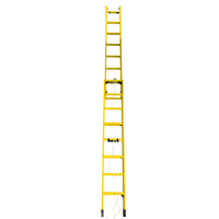 Échelle télescopique en fibre de verre RUNZE TOOL 24ft 28ft 32ft 40ft 12m EN131 FRP