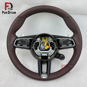Volant en cuir modèle Drive pour <span class=keywords><strong>Porsche</strong></span> Exclusive Cayenne <span class=keywords><strong>911</strong></span> 991 991.1 991.2 992 993 996 997 997.2 GT3 Cayenne 955 957 958 - Product Image 1