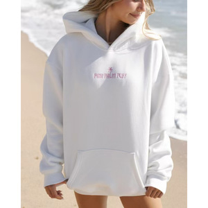 Cross-Border Hot Neue Damen Drop-Shoulder Sleeve Sweater Hawaii Hibiscus Modemarke Druck Hoodie Europäische Größe - Product Image 6