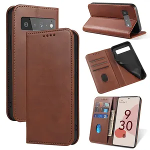 2022 Nieuwe Collectie Tpu Stand Leather Wallet Telefoon Cover Voor Google Pixel 6A 6 Pro 5XL 4XL 3XL 2XL 4A 4G 5G 5A 3A 5 4 3 Telefoon Case