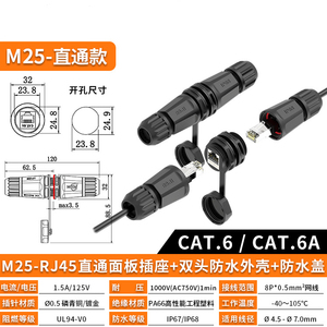 Conector Ethernet CAT.6 RJ45 de Montaje Superficial con Mecanismo de Bloqueo Blindado para Redes, Centros de Datos y Uso Industrial - Product Image 2