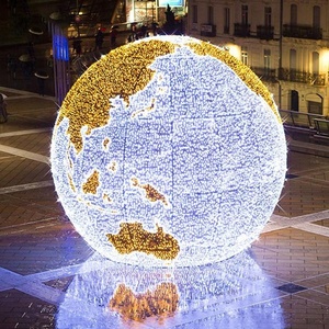 Trung Tâm Mua Sắm Ngoài Trời Trang Trí Led 3d Bông Tuyết Lớn Bóng Ánh Sáng Motif Chiếu Sáng - Product Image 5