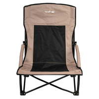 Chaise de plage courte confortable, durable, portable et légère, pliable, pour la pêche, le pique-nique, la pelouse/le jardin, mobilier d'extérieur de marque personnalisée