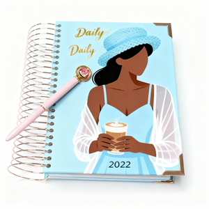 สมุดบันทึกเป้าหมายแบบสันห่วง วางแผนรายวัน ขนาด A4 พร้อมกระดาษ 96 แผ่น - Product Image 2