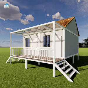 Фабричный изготовленный на заказ приподнятая платформа опционально 2 спальни контейнерный дом с Ванной Съемный передвижной дом для семьи контейнерный дом - Product Image 2