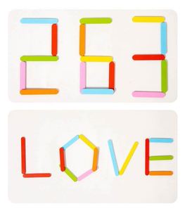Early-Educational STEM Activities Toy Brain Teaser Creative Pattern Blocks Montessori <b>Smart</b> Sticks Wooden Puzzle - Product Image 5