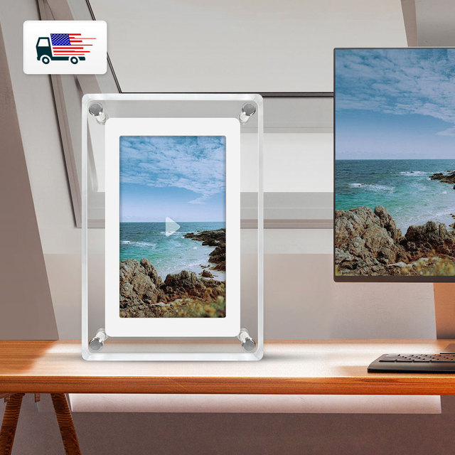 Digital LCD LED Displayer 5 Inch 4GB IPS Digital Art Photo Frame Signage Display Racks Video Player for Supermarket