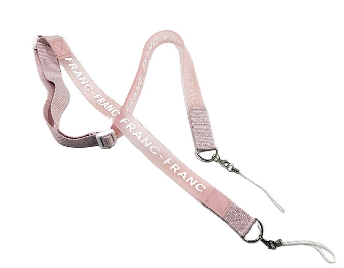 Custom Daisy Bead Keychain Cute Flower Silicone Key Ring Lanyard with Clip Badge Holder