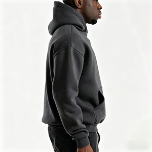 <span class=keywords><strong>Sudadera</strong></span> con Capucha Extra Grande Personalizada para Hombre, con Logotipo Personalizado, Silueta con Hombros Caídos, 100% Algodón, <span class=keywords><strong>Sudadera</strong></span> con Capucha Personalizable para Hombre - Product Image 3