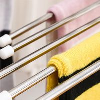 Cintre réglable en métal 5-en-1 Cintre de séchage multicinétique Garde-robe pliable pour économiser de l'espace Cintres de cuisine et de salon