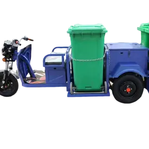 环卫垃圾桶运输车电动三轮车垃圾运输车电动四斗垃圾车