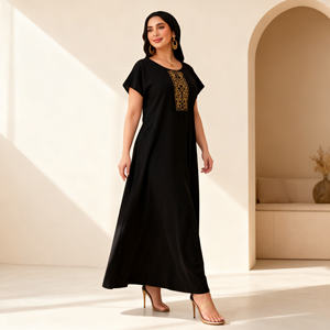 ผู้จัดจำหน่ายจากจีน เสื้อคลุมอาบายะห์ทันสมัย สวยงาม สวมใส่สบาย เหมาะสำหรับทุกวัน ดีไซน์เรียบง่ายแต่โดดเด่น สำหรับสตรีชาวมุสลิม - Product Image 3