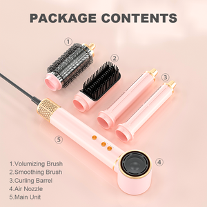 Escova Secadora de Cabelo de Alta Velocidade 5 em 1: Modela, Alisa, Sopra e Volumiza com Motor BLDC de 110.000 RPM e Baixo Ruído – Kit de Ferramentas de Estilização - Product Image 5