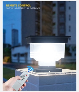 Lámpara de Columna Moderna para Jardín, Exterior, Impermeable, Luces Solares para Decoración de Jardín, Luces Solares para Cercas, Lámpara de Pilar Solar SG-9 - Product Image 4