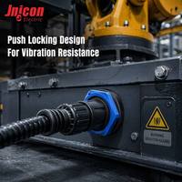 Connecteur étanche M25 3 broches 50A 500V Push Lock IP67 pour usage industriel mâle/femelle, prise d'alimentation circulaire pour onduleur ESS