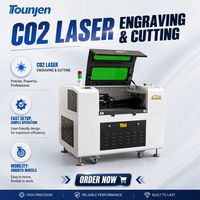 Machine de gravure laser CO2 compacte avec fonction de découpe, plateau de 400x600 mm pour les petites séries de production