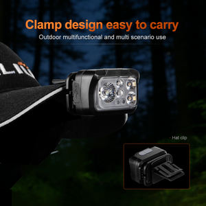 ไฟฉายคาดศีรษะ WOSEN แบบหนีบ ขนาดเล็ก พกพาสะดวก ชาร์จไฟได้ มาตรฐานกันน้ำ IP65 ใช้ในกรณีฉุกเฉิน ทนทาน ใช้งานได้ยาวนาน สว่างมาก - Product Image 5