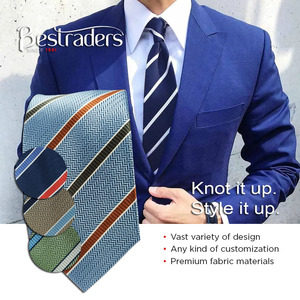 Classic <b>Tie</b> Business Custom Necktie Men's <b>Polyester</b> Striped Neck <b>Tie</b> for Wholesale - Product Image 1