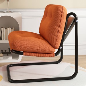 Poltrona Sospesa Moderna Minimalista con Struttura in Metallo e Rivestimento in Tessuto, Arredo Elegante per Soggiorno e Camera da Letto - Product Image 5