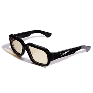 Lmamba Brand Designer TAC Lens Wholesale Sun Glasses Men Women High Quality Custom Logo Thick Frame Acetate Sunglasses Polarized