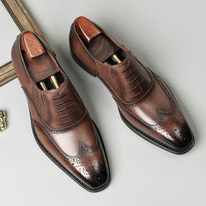 รองเท้าหนังแบบทางการทรงอ็อกซ์ฟอร์ด สวมใส่สบาย ปลายแหลม รองรับอุ้งเท้า กันลื่น กันน้ำ ทนทาน ระบายอากาศได้ดี เหมาะสำหรับธุรกิจและสำนักงาน - Product Image 2