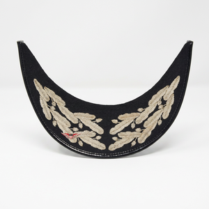 Visières KEW brodées à la main en argent avec motif feuille de haut rang et bord incurvé pour les parades et les cérémonies - Accessoires uniformes 100 % laine - Product Image 5