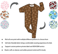 Combinaison à manches longues pour bébé garçon, personnalisée avec impression intégrale, confortable, vêtement de nuit, marque privée