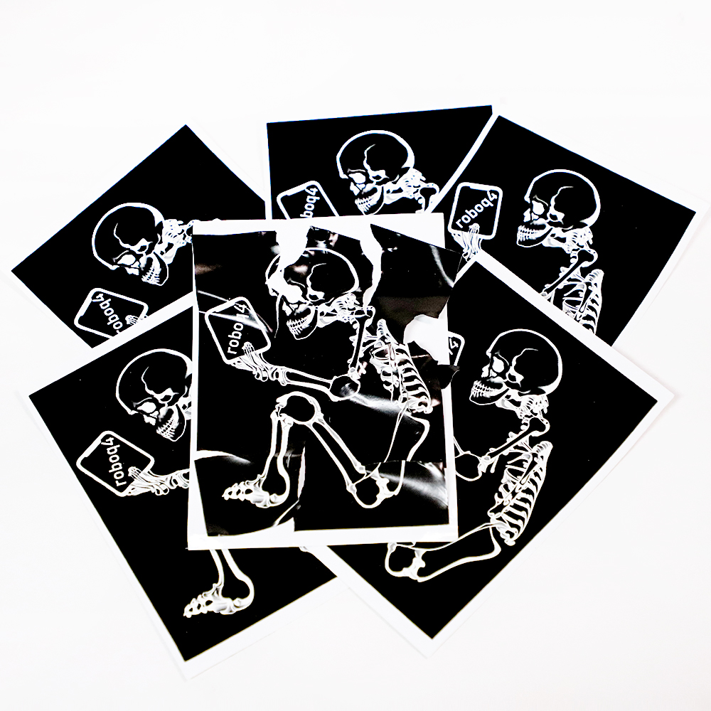 Adesivo guscio d'uovo nero