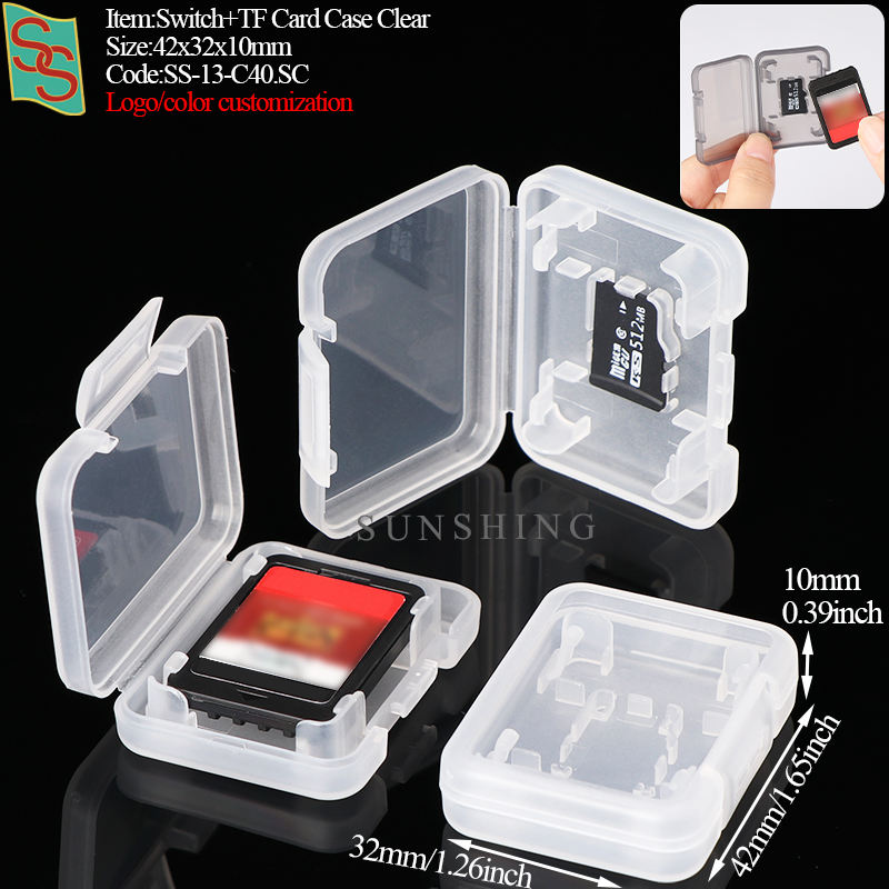 C40 Switch+TF Estuche para tarjetas Transparente