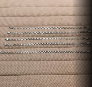 Custom Size <strong>Solid</strong> 925 Sterling <strong>Silver</strong> Fashion Jewelry Cuban Curb Chain <strong>Bracelet</strong> and Necklace 3mm 4mm 5mm 6mm - Product Image 3
