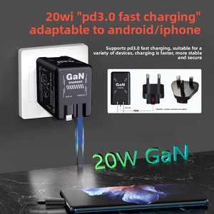 120W 2 in 1 Fast <b>Charger</b> Retractable Foldable USB & Type-<b>C</b> Cables Wall <b>Plug</b> Travel GaN <b>Chargers</b> for Mobile Phone All Smartphones - Product Image 5