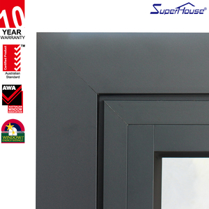 Stile americano doppio vetro di sicurezza residenziale finestra in alluminio rivestito di legno manovella finestre aperte - Product Image 6