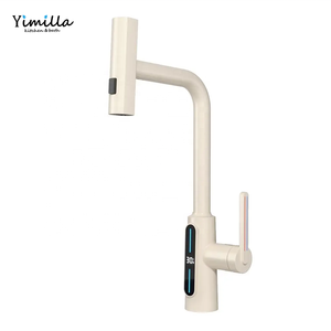 Grifo de cocina giratorio multifunción de 360 grados, grifo de pantalla de temperatura Led Digital, grifo de lavabo extraíble para Baño - Product Image 5