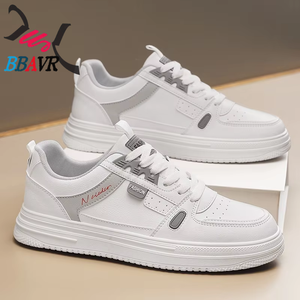 Zapatos Deportivos Ligeros de Cuero para Hombre 2025, Zapatillas Casuales Modernas Blancas - Product Image 4