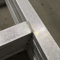 Service de soudage de tubes carrés en aluminium sur mesure, découpe laser, support structurel pour équipement industriel lourd