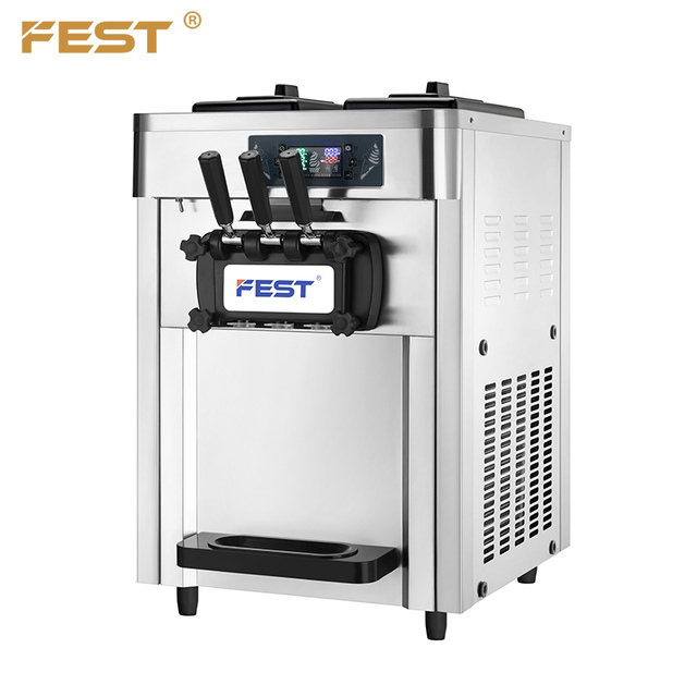 China Factory Price New Automatic Commercial Ice Cream Maker Machines 220V 3 Flavor Soft Ice Cream
