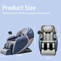 Silla de Masaje ZhiPin con Voz AI, 4D SL Track, Gravedad Cero, Airbag de Cuerpo Completo, Terapia de Calor, Fisioterapia Infrarroja, Cuero PU, CE
