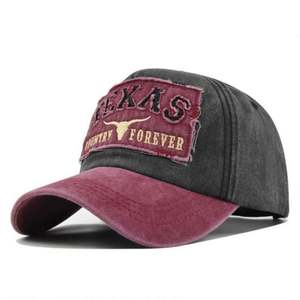 Gorras de Béisbol Estilo Americano Deportivo Personalizadas de Fábrica, 100% Algodón, Estilo Vintage Desgastado con Parches Bordados - Product Image 3