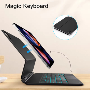 Clavier magique sans fil de haute qualité pour <span class=keywords><strong>iPad</strong></span> Air 4/<span class=keywords><strong>5</strong></span>/6/<span class=keywords><strong>Pro</strong></span> 11/<span class=keywords><strong>Pro</strong></span> 12.9/<span class=keywords><strong>Pro</strong></span> 13/10Gen <span class=keywords><strong>10</strong></span>.9, étui de clavier magnétique - Product Image 2