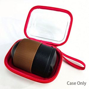 Estuche de Viaje de Lujo para Tazas de Té, Estilo Moderno, Transparente, Rojo, Rígido, de EVA, Impermeable, para Juegos de Café y Té - Product Image 4