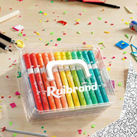 Marqueurs acryliques artistiques personnalisés pour enfants, effaçables et double face, faciles à nettoyer, pour loisirs créatifs, avec étui de transport inclus