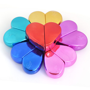 25ml Plated Color Heart Design Glass <b>Perfume</b> Bottle Portable Travel Cosmetic Moisturizing Spray Empty Glass <b>Container</b> - Product Image 1