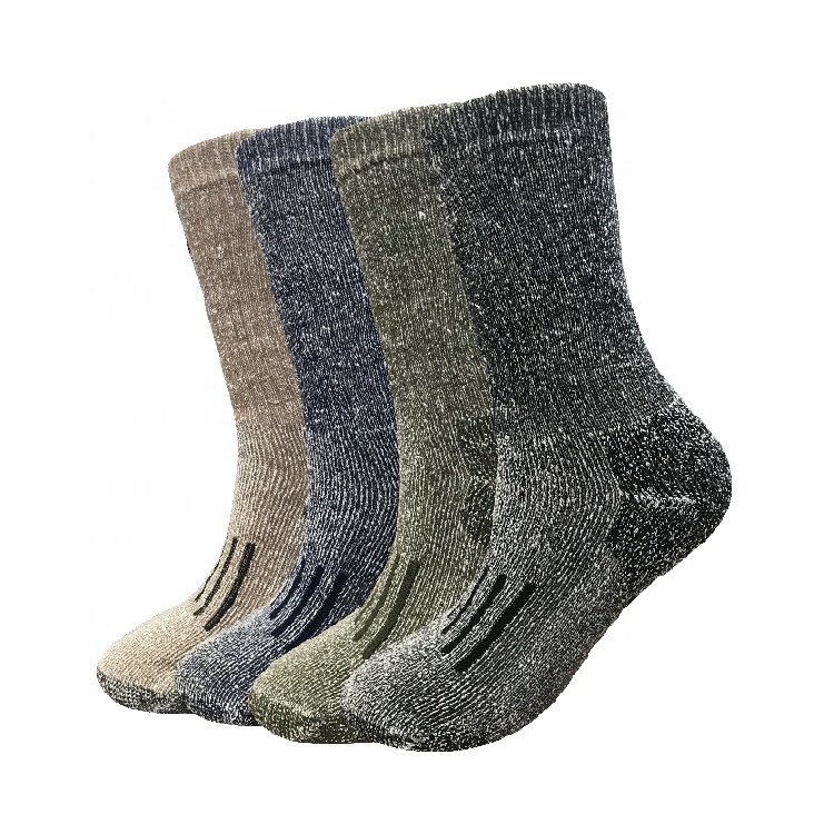 Haute qualité hiver thermique femmes épais chaud poids lourd extrafine éponge neige alpaga laine mérinos chaussettes pour la chasse hiver froid