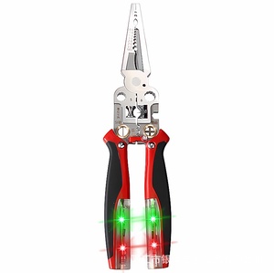 Key plate stainless steel foldable wire stripping pliers multi-functional with measuring pen wire stripping pliers electrical - Product Image 5