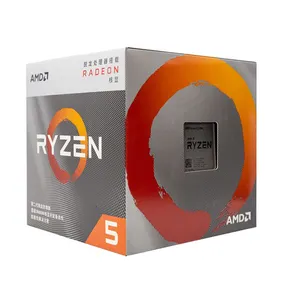 AMD R3/R5 3200G/3400G מעבד מעבד R5 3400G 4 ליבות, 8-חוט סמארטפון שולחני מעבד עם Radeon RX גרפיקה