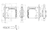 Poignée de porte dissimulée moderne, aspiration magnétique silencieuse, acier inoxydable, ressort coulissant intégré, poussoir-tiroir avec serrure, cuisine cachée